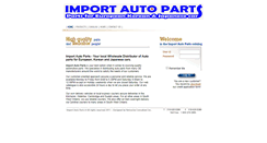Desktop Screenshot of importautoparts.ca