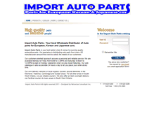 Tablet Screenshot of importautoparts.ca